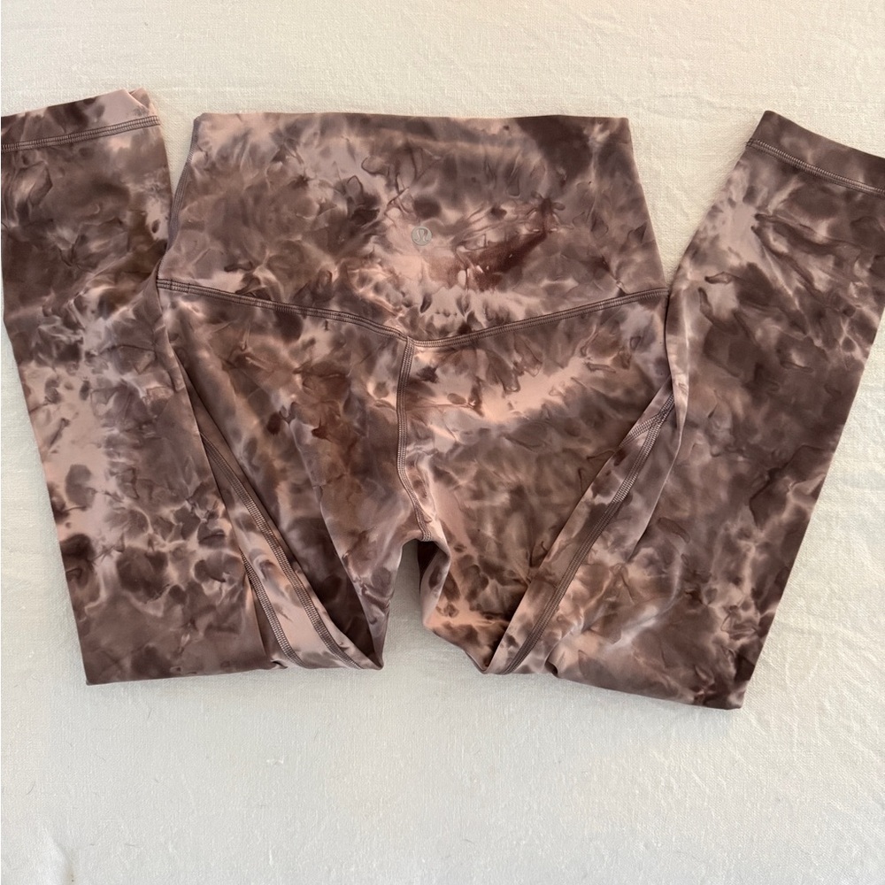 Lululemon Athletica Marble Brown Leggings